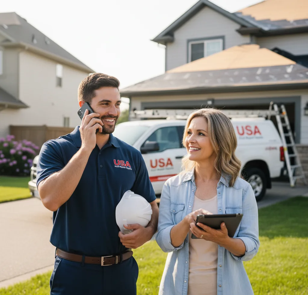 USA Roof Repair Experts customer support in Wheelwright